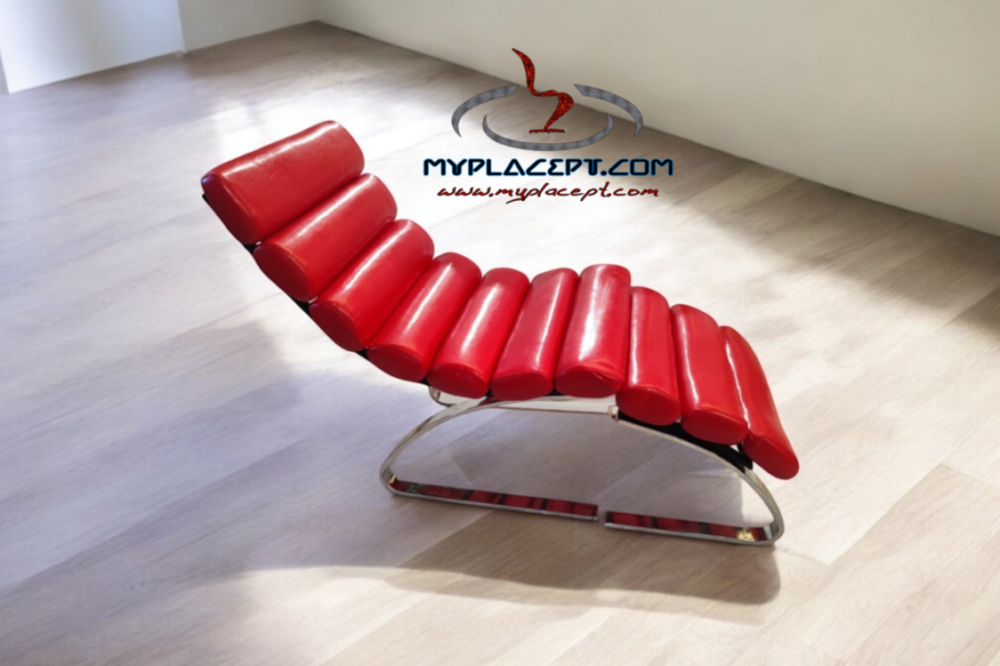 Outlet – Cadeirão Relax Napa Vermelha C/ apoio Pés (exposição)